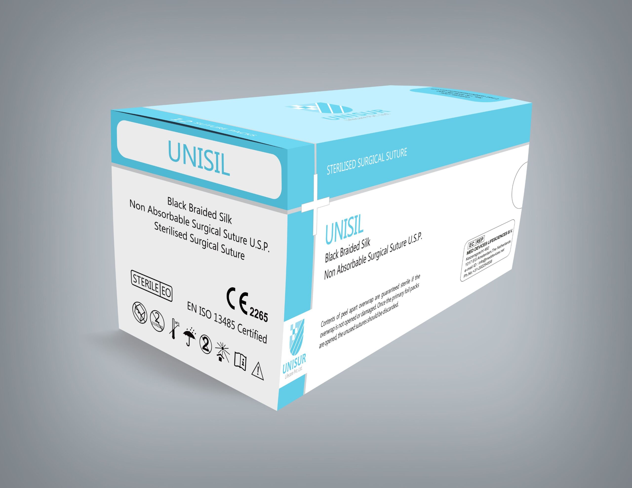 Black Braided Silk Suture